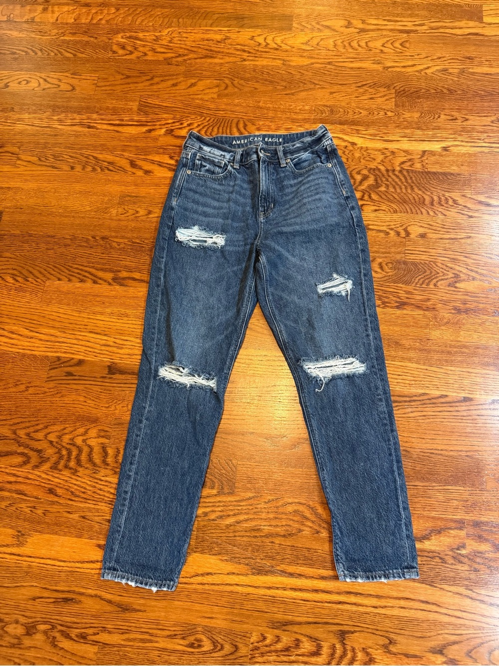 American Eagle Comfort Stretch Band Medium Wash Women 2 Regular Denim Pant Jeans